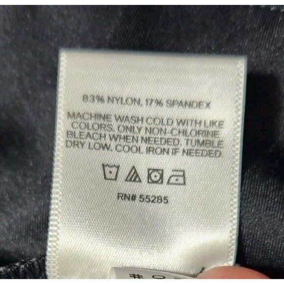 Express Womens XL Black Activewear Ankle Pants Ribbed High Waistband Stretch - Picture 8 of 11